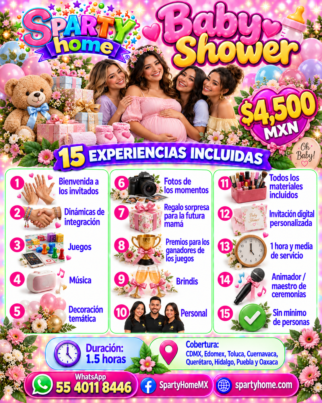 Flyer de Baby Shower